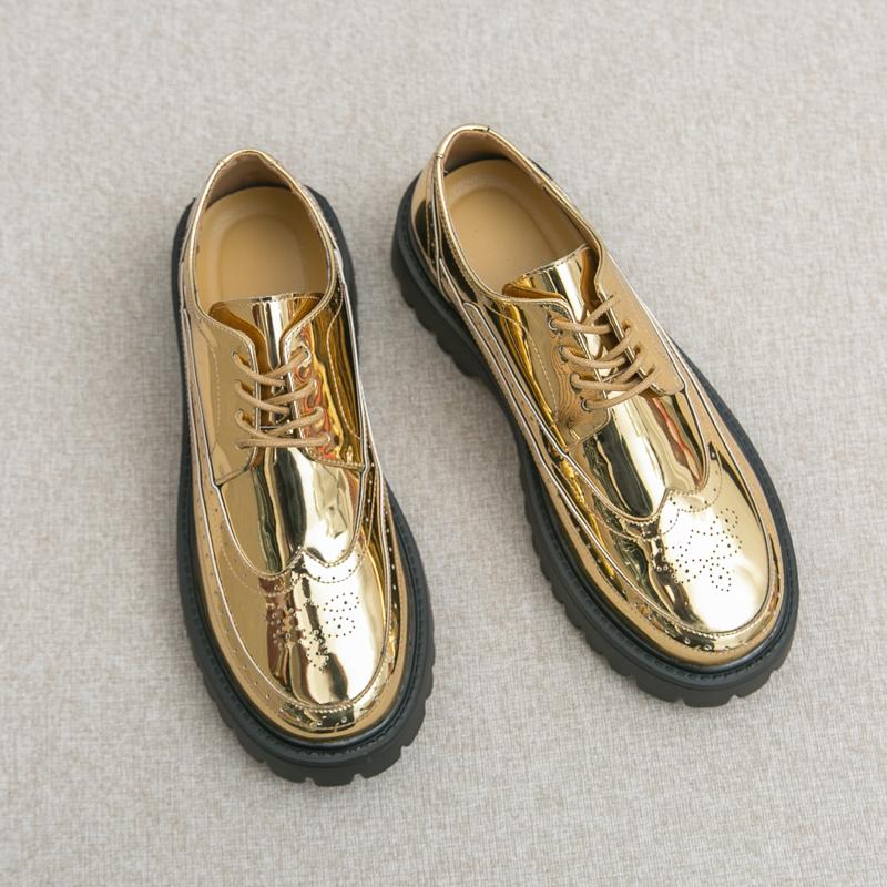 Fashion Classic Men Brock Shoes Casual Thick-soled Lightweight Breathable Fashionable Leather Shoes for Travel Hiking Men Sizes 38-46