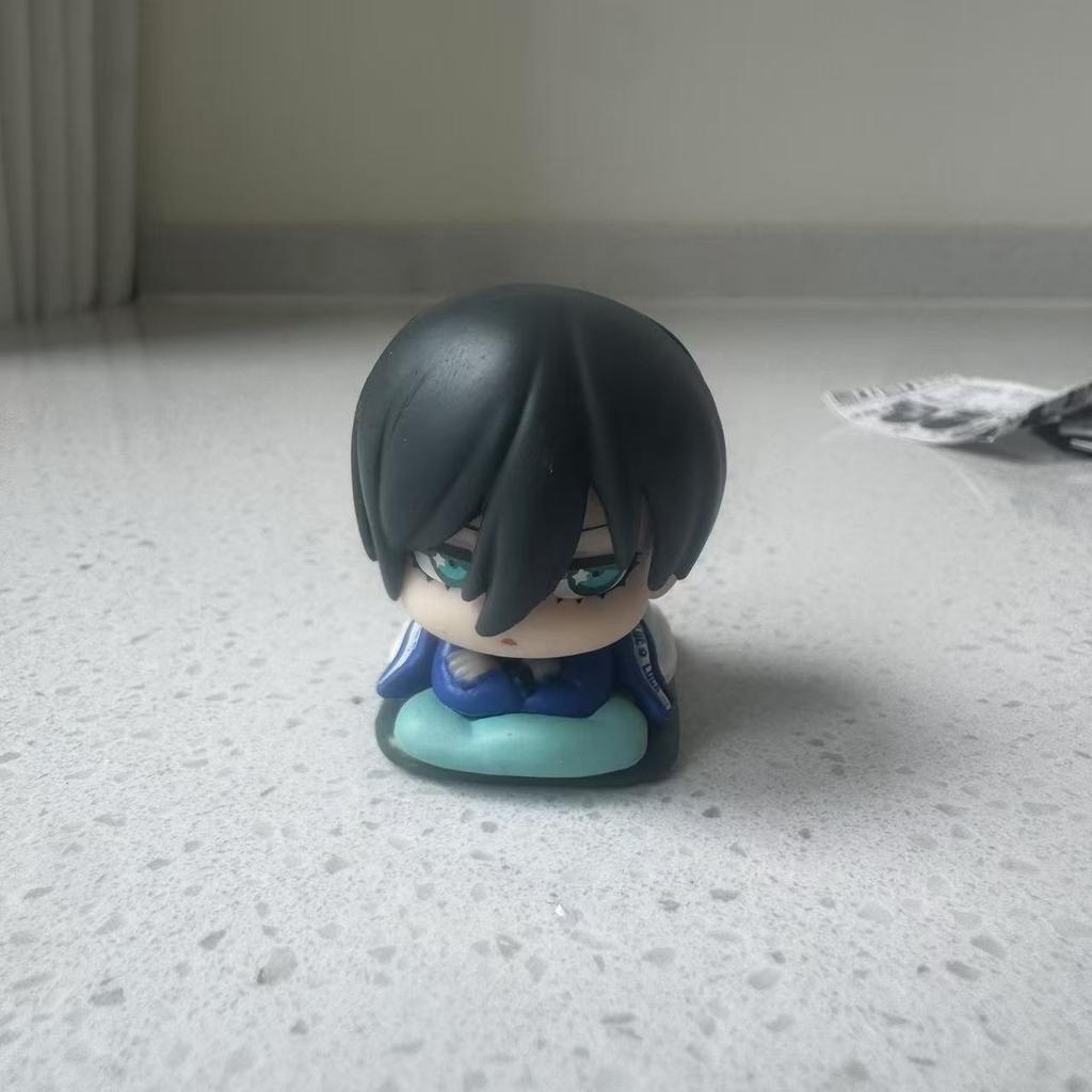 BLUE LOCK Figurka Akcji Sen Gacha Urocza Kreskówkowa Ozdoba Isagi Yoichi Chigiri Hyoma Nagi Seishiro Rin Itoshi Model Zabawka