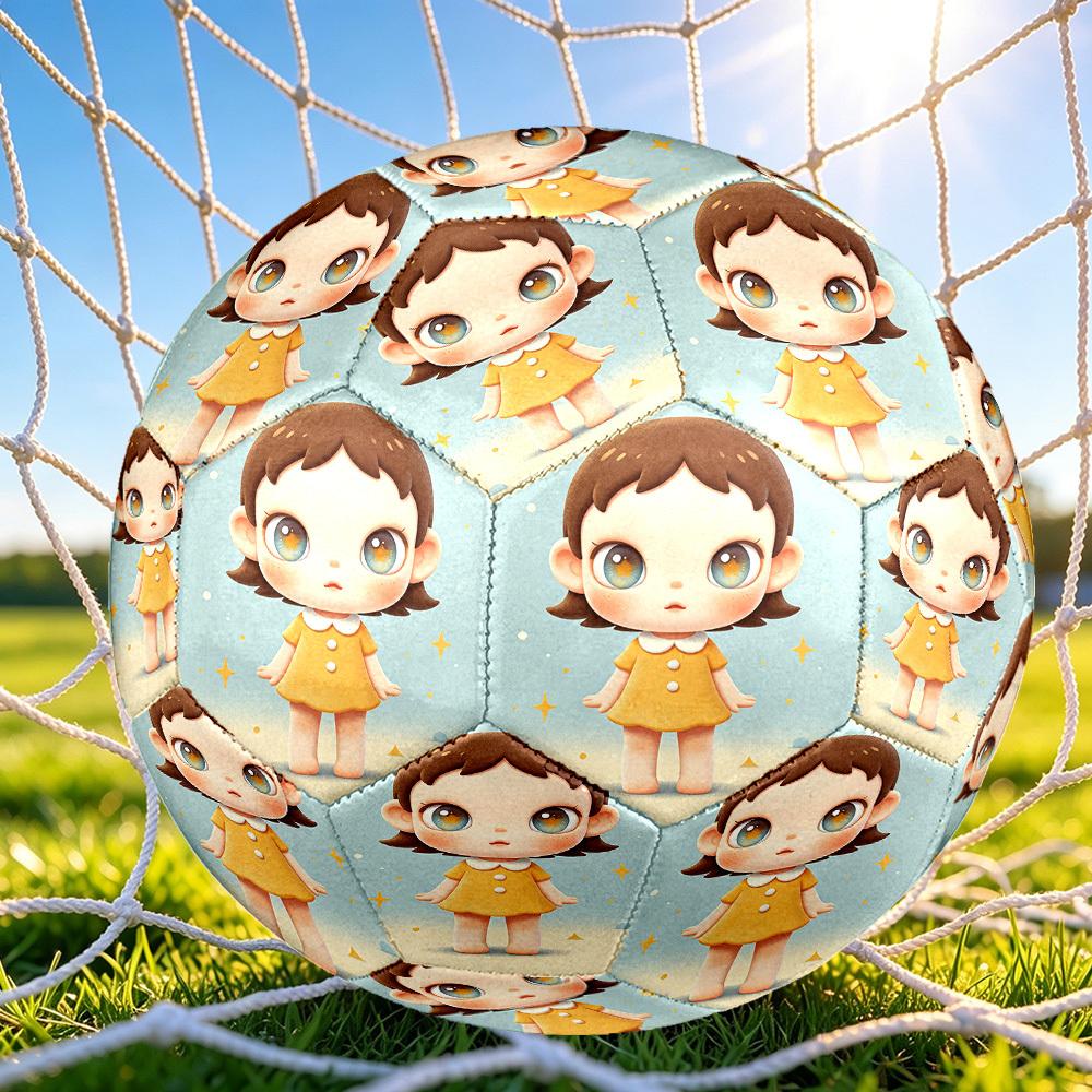 1pc Starry Night Dream Themed Soccer Ball, Size 5, Lightweight PVC Material, Outdoor Training Soccer Ball Gift. q62213