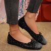 Scarpa Singola Donna Nuovo Stile Punta Tonda Monopezzo Scollatura Bassa Scarpe Piatte