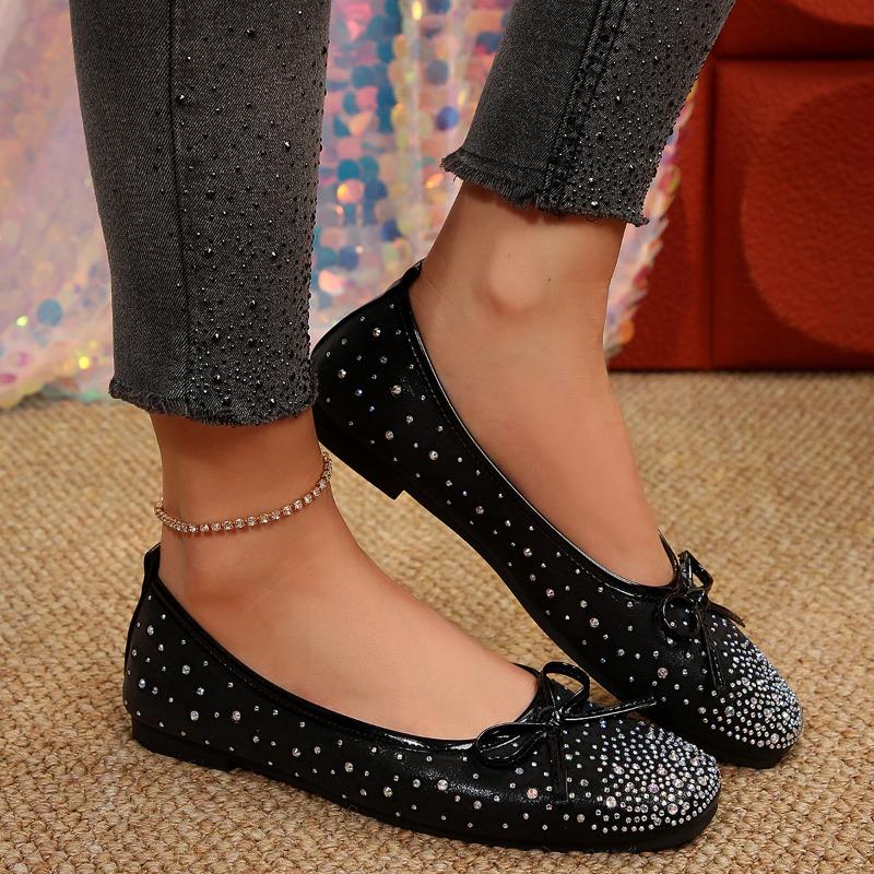 Scarpa Singola Donna Nuovo Stile Punta Tonda Monopezzo Scollatura Bassa Scarpe Piatte