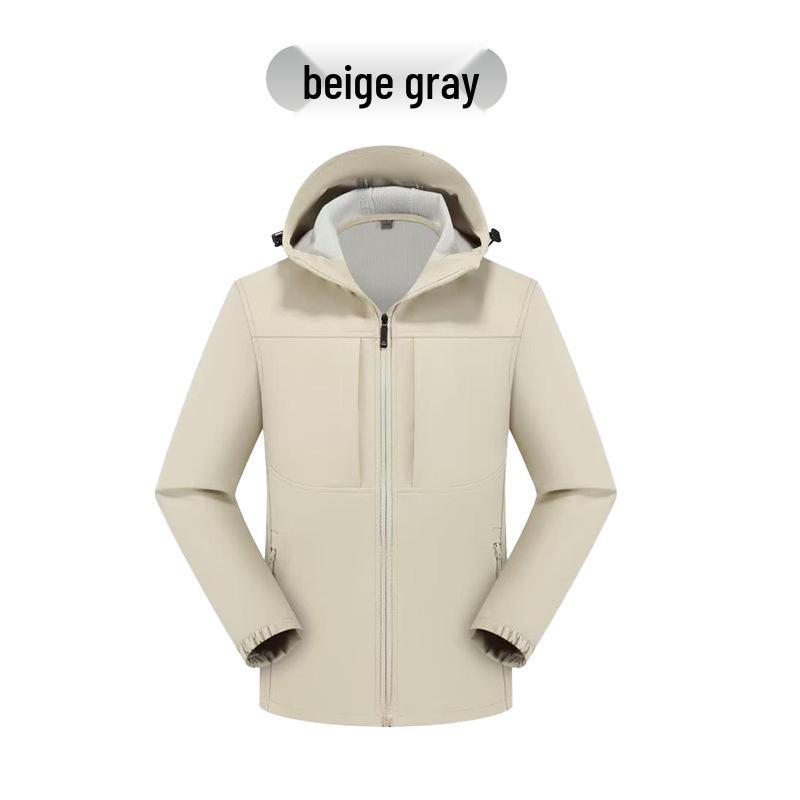 

Unisex Custom Softshell Fleece Hooded Jacket with Embroidered Logo 3XL