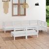 Day and Night - Day and Night Garden Furniture Set 7 Pieces Solid White Pine Wood