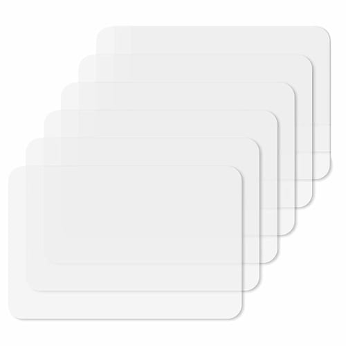 

CUTEECO Transparent Kitchen Mat, Coffee Table Mat, Table Protector, Waterproof Placemat, Countertop Saver, Placemat Set of 4