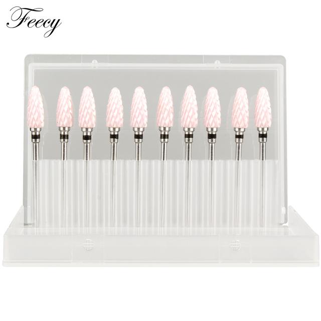 Milling Cutter for Manicure Set 10pcs Nail Drill Bits for Electric Drill Manicure Machine Mill Cutters for Removing Gel Varnish