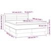 3129785 vidaXL Lit à sommier tapissier avec matelas Gris clair 140x190cm Tissu