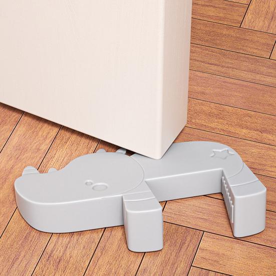 Door Slam Stopper Silicone Door Pinch Guard Animal Shape Door Wedge Door Stopper Prevents Slamming on Heavy Doors for Baby Safety Pet Friendly Home