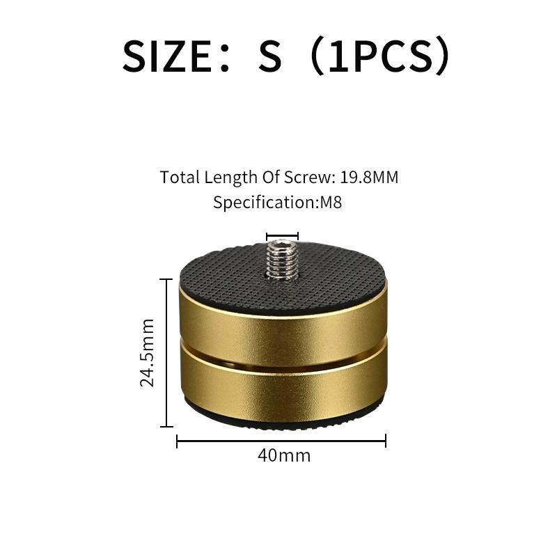 

1/4Pcs HIFI Audiophile Shock Damping Pad Amplifier Stand Feet Speaker Stabilize Audio CD Player Aluminum Isolation Feet Pad Foot