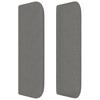 Vidaxl Wingback Headboard, Dark Grey, 183X16X78/88 Cm, Fabric