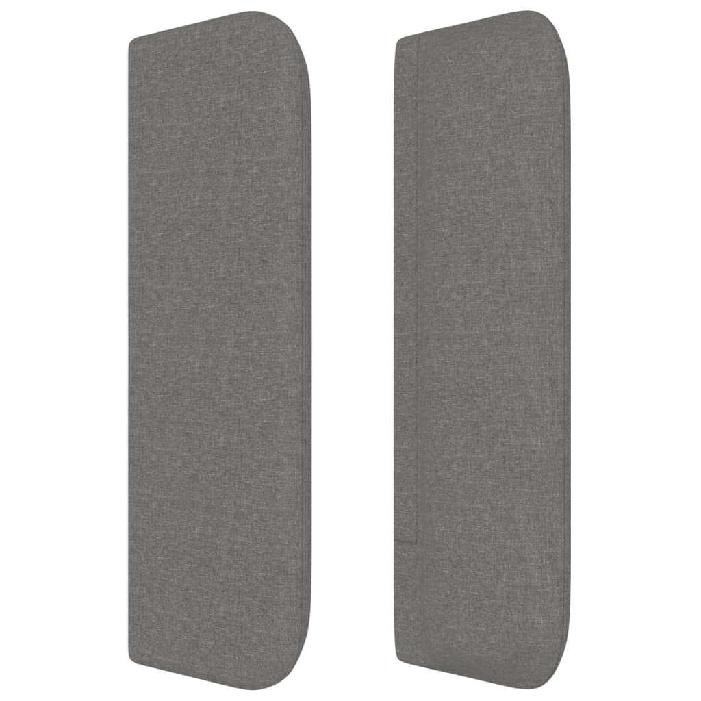 Vidaxl Wingback Headboard, Dark Grey, 183X16X78/88 Cm, Fabric