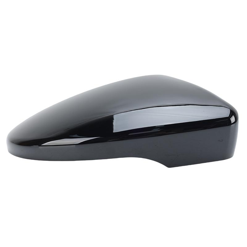 Backspegelkåpa För Volkswagen Scirocco Beetle CC EOS Passat 2009 2010-2017 Målad Svart Med Spänne Biltillbehör