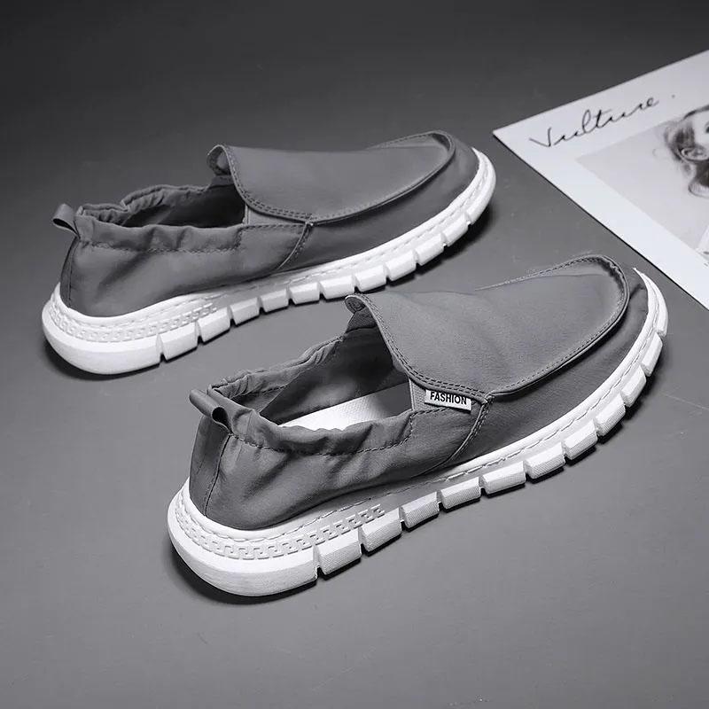 Old Beijing Stoffschuhe Herren Frühling Atmungsaktive Slip-On-Schuhe Arbeitsschuhe Freizeitschuhe Skateschuhe Bequeme Sneakers Papa-Schuhe