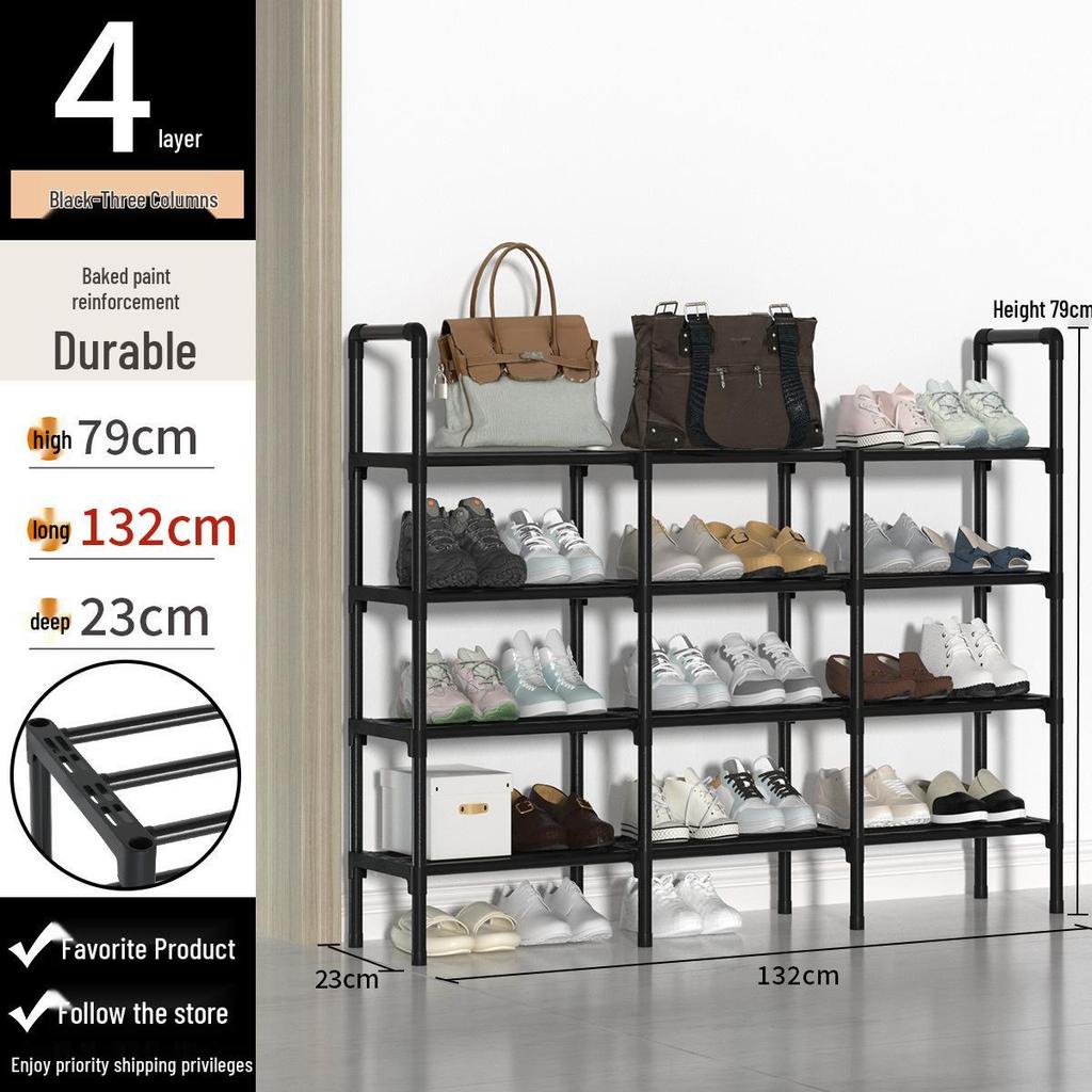 Multi-Tier Shoe Rack: Simple, Economical Storage Cabinet for Dormitory and Entryway