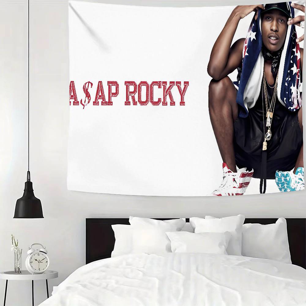 AAAP Rocky AASAP American Tapestry Wall Hanging Tapestry Art Deco Blanket Curtain Hanging At Home Bedroom Living Room Decor