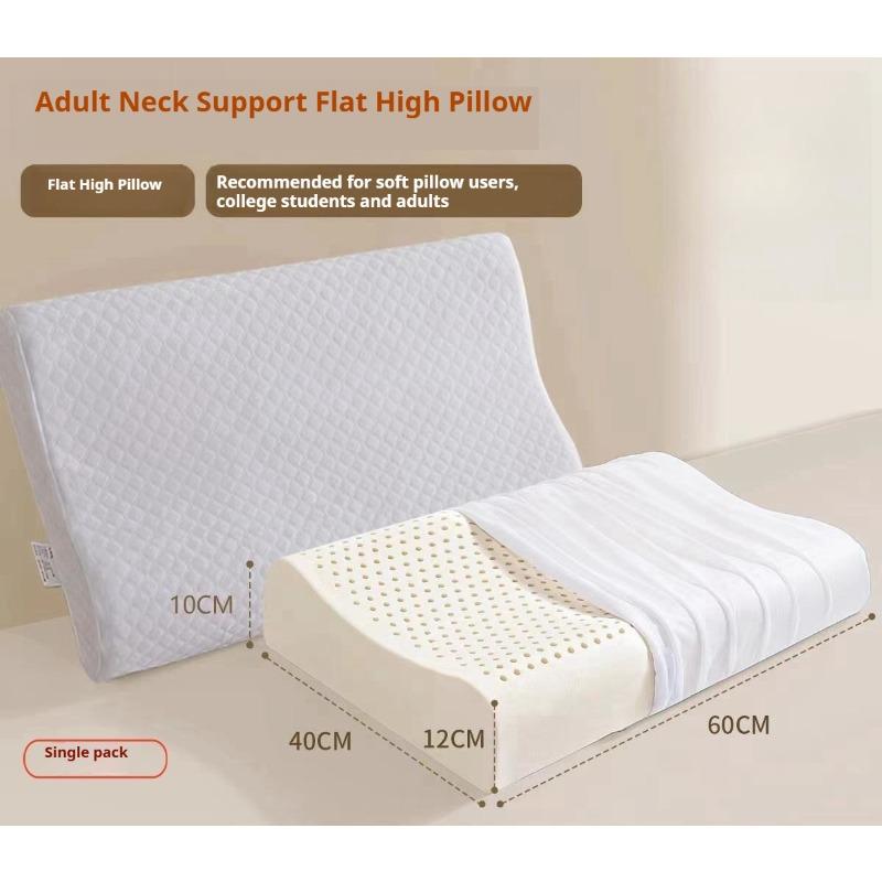 Natural Latex Pillow for Adults & Kids - Massage Neck Support Pillow Orthopedic Cervical Relief & Healthy Sleep Aid