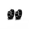 1pair Men's Fashion Hip Hop Stainless Steel Stud Earrings