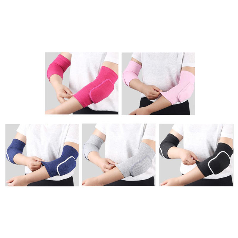 Elastic Elbow Pads Thickened Sponge Elbow Knee Protectors Guard Basketball Volleyball Sport Arm Sleeve Pad Adults Children