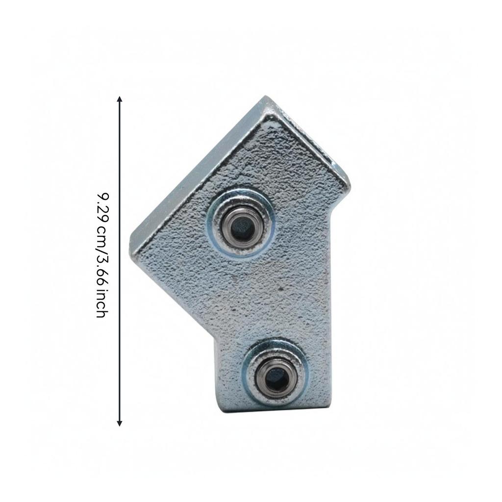 Heavy Duty Square Tube Connector Weldno-Weld Silver Hardware Straight