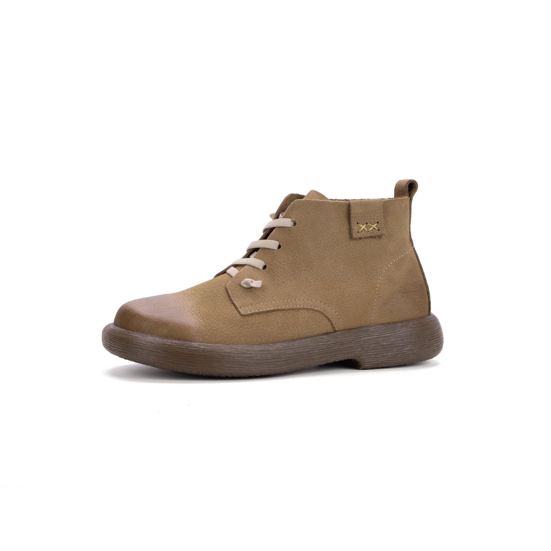 

Винтажные кожаные женские сапоги Martin Boots 35 хаки