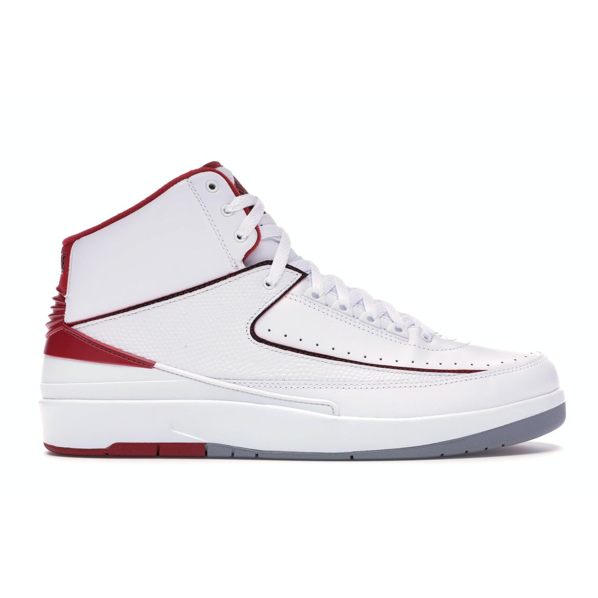 

Мужские кроссовки Air Jordan 2 Retro Chicago Home White Black-Vrsty-Red-Cmnt-Gry 385475-102