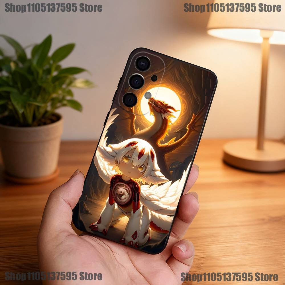 Anime Made In A-Abyss F-Faputa Phone Case For Samsung S25,S24,S21,S22,S23,S30,Ultra,S20,Plus,Fe,Lite,5G Black Cover
