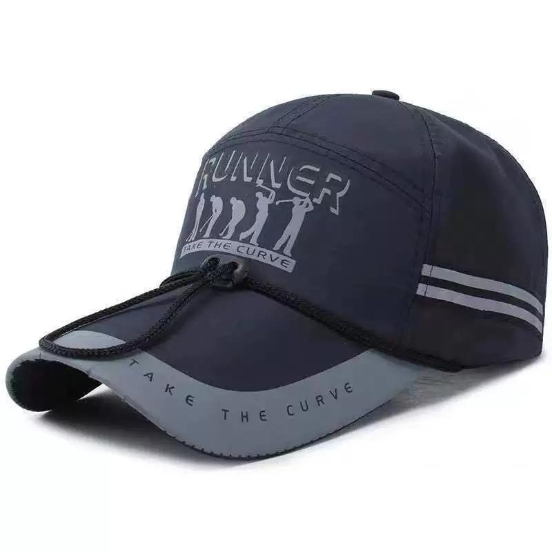 Spring And Autumn Hat Men'S Extended Brim Baseball Cap Outdoor Men'S Fishing Cap Sunshade Sunscreen Sports Cap Cap