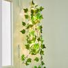 Flower Green Leaf String Lights Artificial Vine Fairy Lights Battery Powered Garland Light For Weeding Home Decor