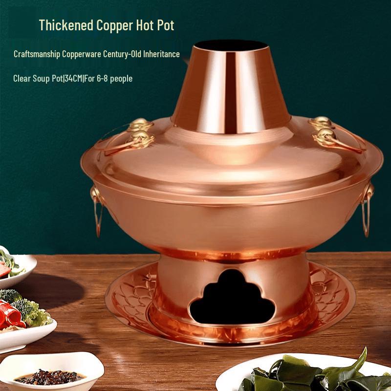 Thickened Charcoal Copper Hotpot