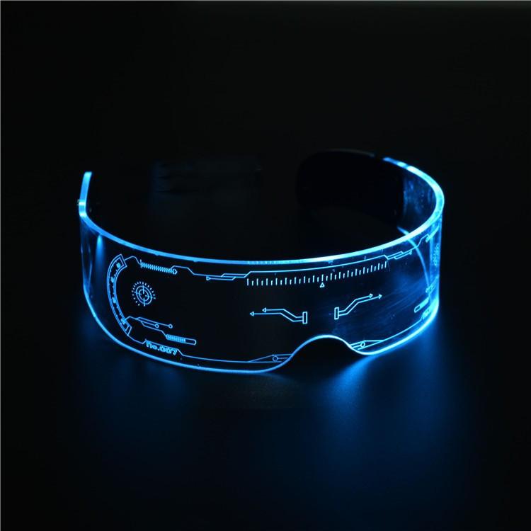 

Светодиодные цветные светящиеся очки Бар Концерт Музыкальный фестиваль Ktv Представление Научная фантастика Цветные солнцезащитные очки Солнцезащитные очки