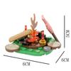 Medieval City MOC Stavební bloky Vojenské figurky vojáků Hradní věž Fontána Nástěnka k bazénu Cihly Dětská Halloweenská hračka