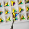 Yanruo AB Color Sew on Glass Crystal Sewing  Rhinestone Crystal Flat Back Rhinestone for Dresses