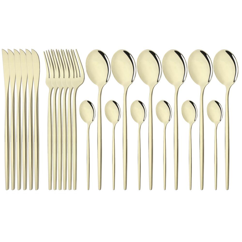 

24/48Pcs Purple Handle Silver Dinnerware Set Knife Fork Spoon Cutlery Set Stainless Steel Tableware Kitchen Flatware Silverware 24Pcs шампанского