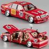 1:24 W140 300SEL 320SEL Toy Models Cars Alloy Diecast Pull Back Car Shock Absorption Doors Opened Home Table Decoration Vehicles