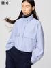 Uniqlo Cotton Stand Collar Shirt Jacket  Long Sleeve 