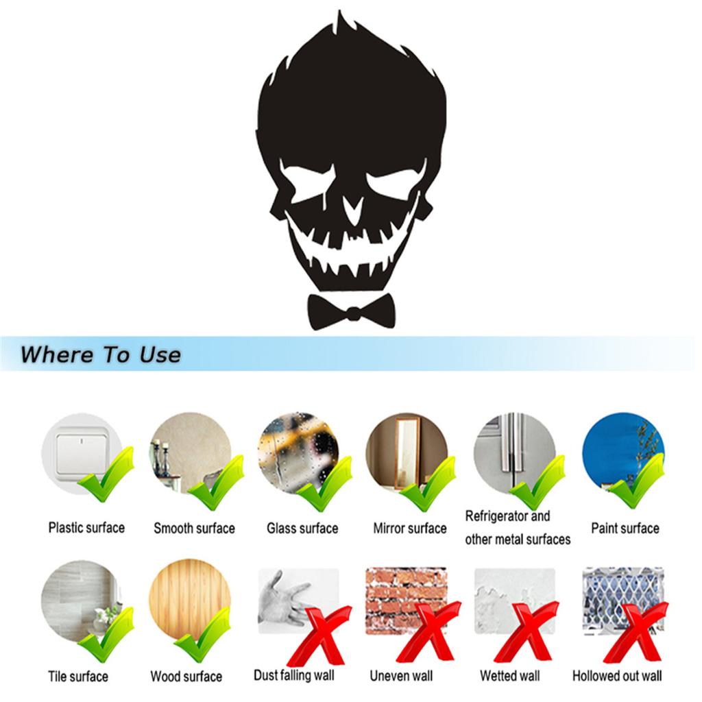 Suicide Squad Joker Funny Car Sticker Window Door Bumper Van Laptop Vinyl Decal Sticker Gift Die Cut Decals Latop Window Glass