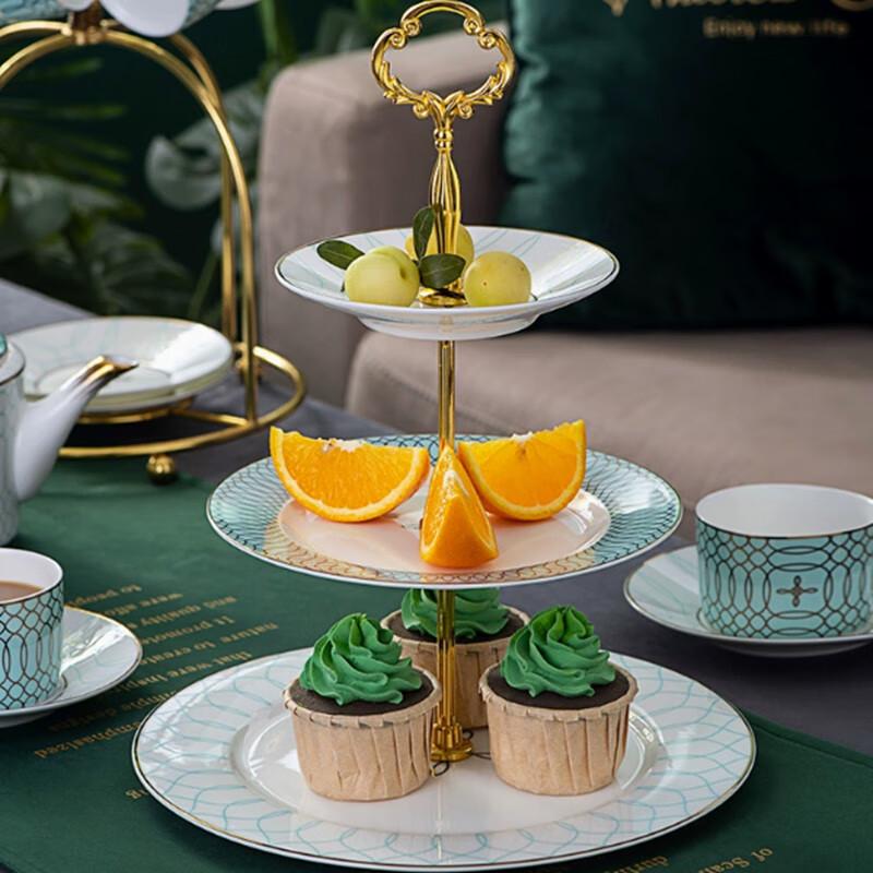 European Style Ceramic Multi-Tier Dessert & Fruit Stand