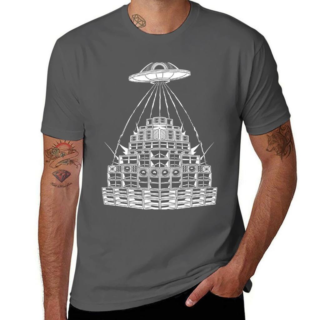 DMT Alien UFO Sound System TShirt Casual Daily Graphic Tee