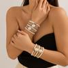 5 teile/satz Imitation Perle Armbänder Übertreibung für Frauen Multilayer Schmuck Geschenk