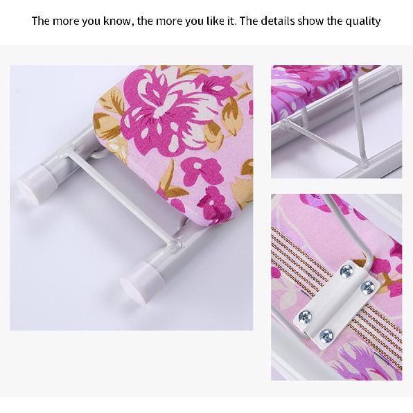HisiLucky Mini Ironing Board Tabletop Portable Collar Ironing Board with Folding Legs for Household Dormitory Laundry Rooms, Pink