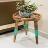 Wooden Side Table End Table Round Wooden Stool Tall Stool for Living Room, Dinning, Bed, Hotel Room 45.72 Cm Height and 30.48 Cm Diameter