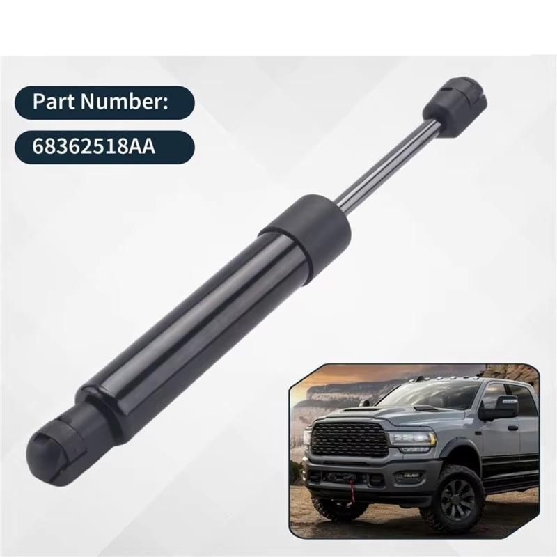 Pickup Rear Gate Support Rod for 2500 3500 2019-2024 with Cylindrical Body and Metal Construction, Replacement Part for Supported Rear Gate Movement