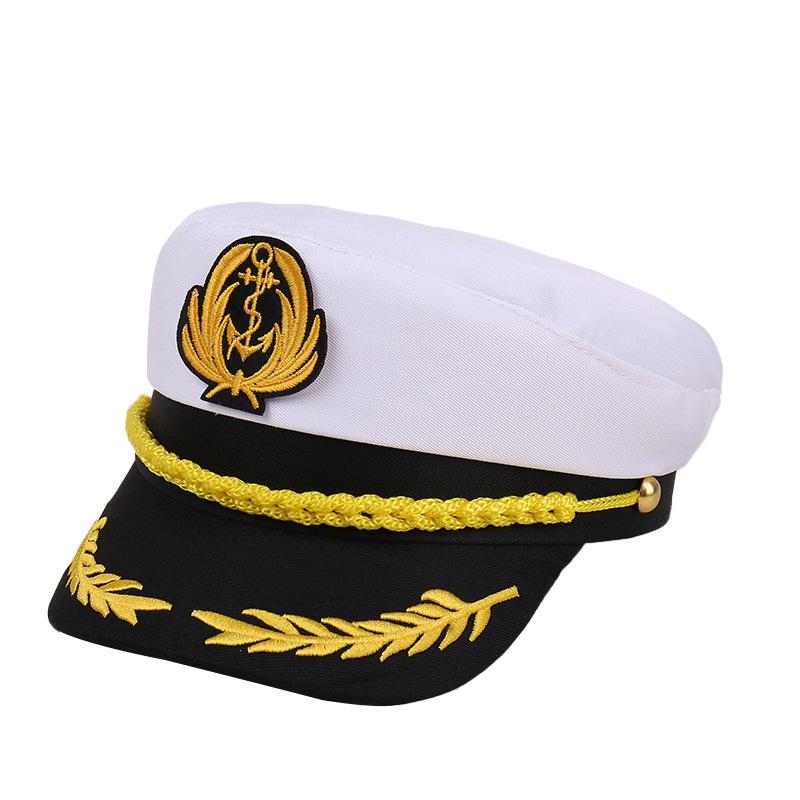 2025 New Spring Summer Party Yacht Captain Hat - Sailor Style Outdoor Sun Protection Performance Cap