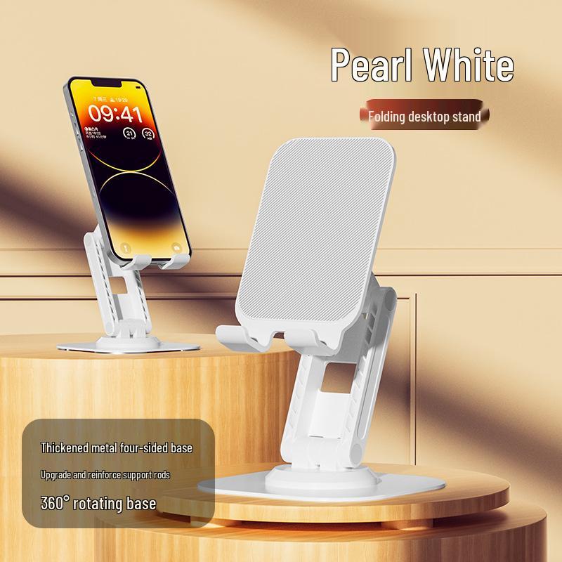 Suport metalic pliabil rotativ la 360° pentru laptopuri, tablete și telefoane