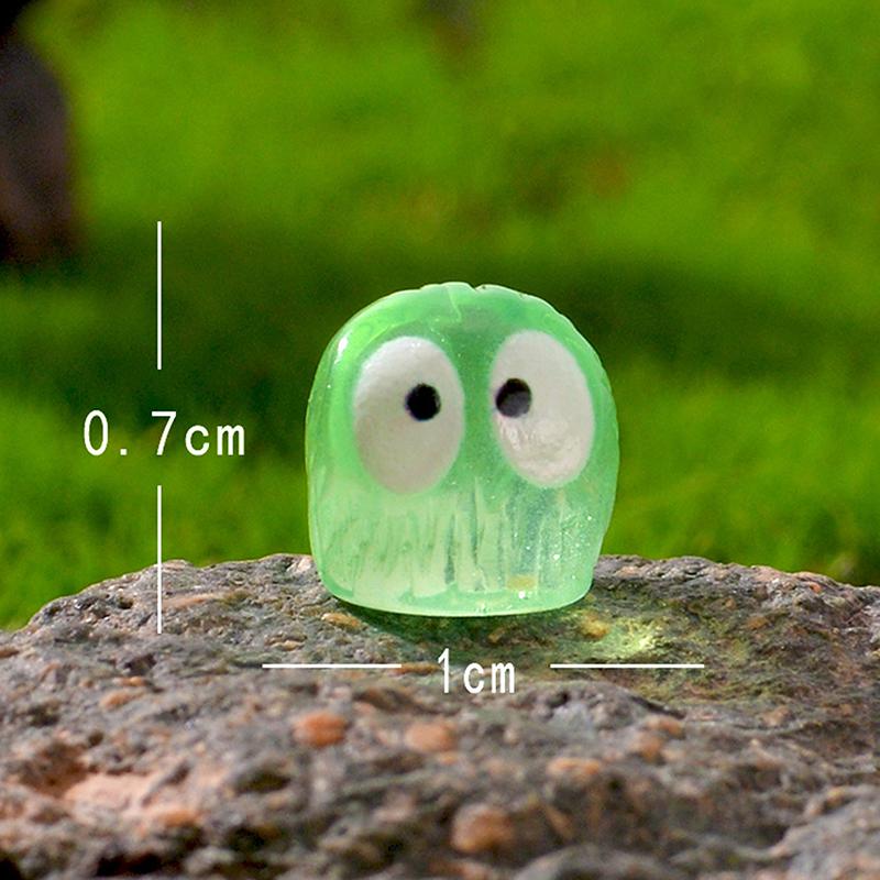 10Pcs Mini Cute Luminous Owls Micro Landscape Figurines Ornaments Resin Owls Series Creative Home Bonsai Decor Car Ornament