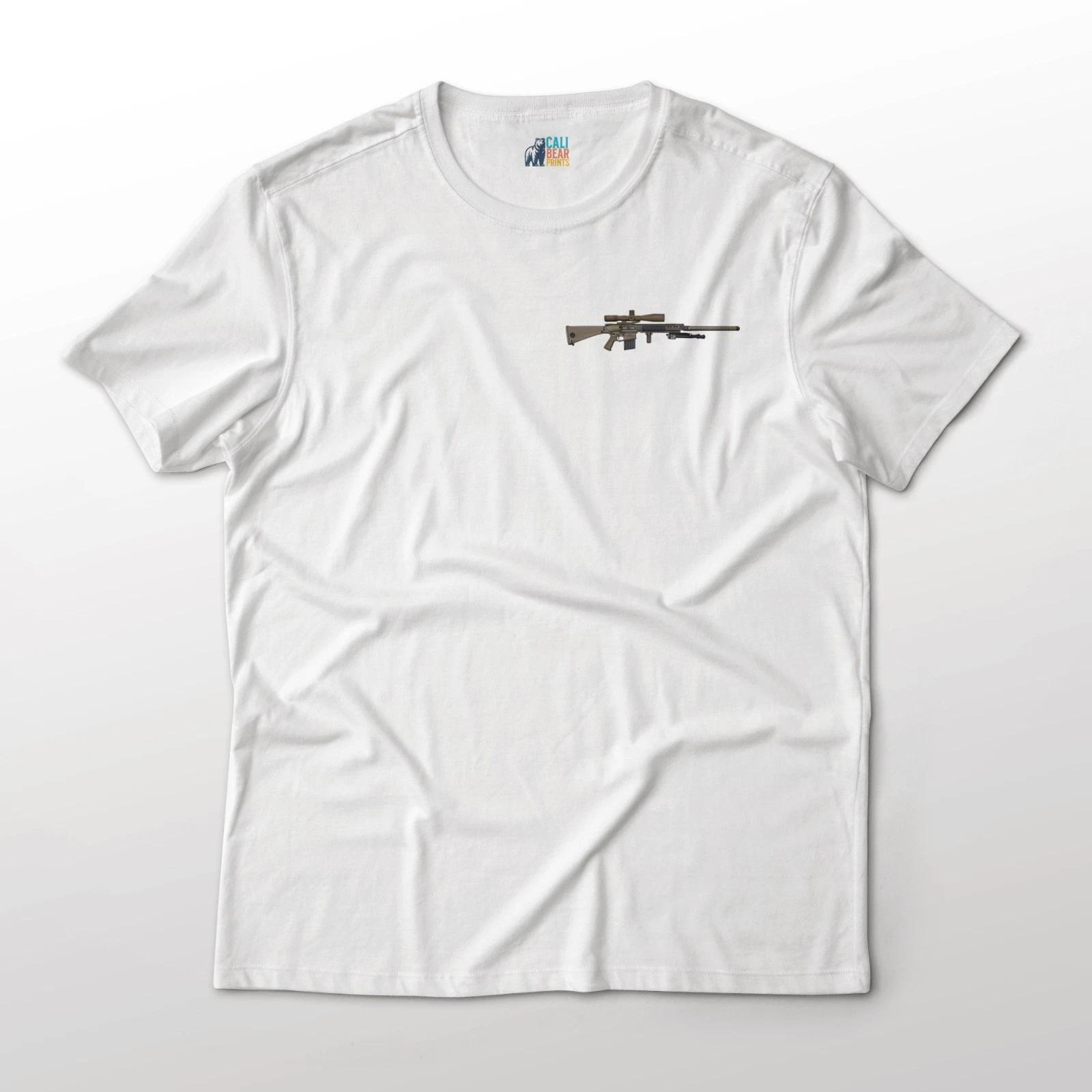 

M110 SASS Designated Marksman Rifle Gun Art Chest Graphic T-T-Shirt 3XL