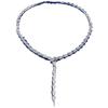 Hui Zhi Yi S925 Silver Diamond Snake Necklace - High-End Fashion Statement