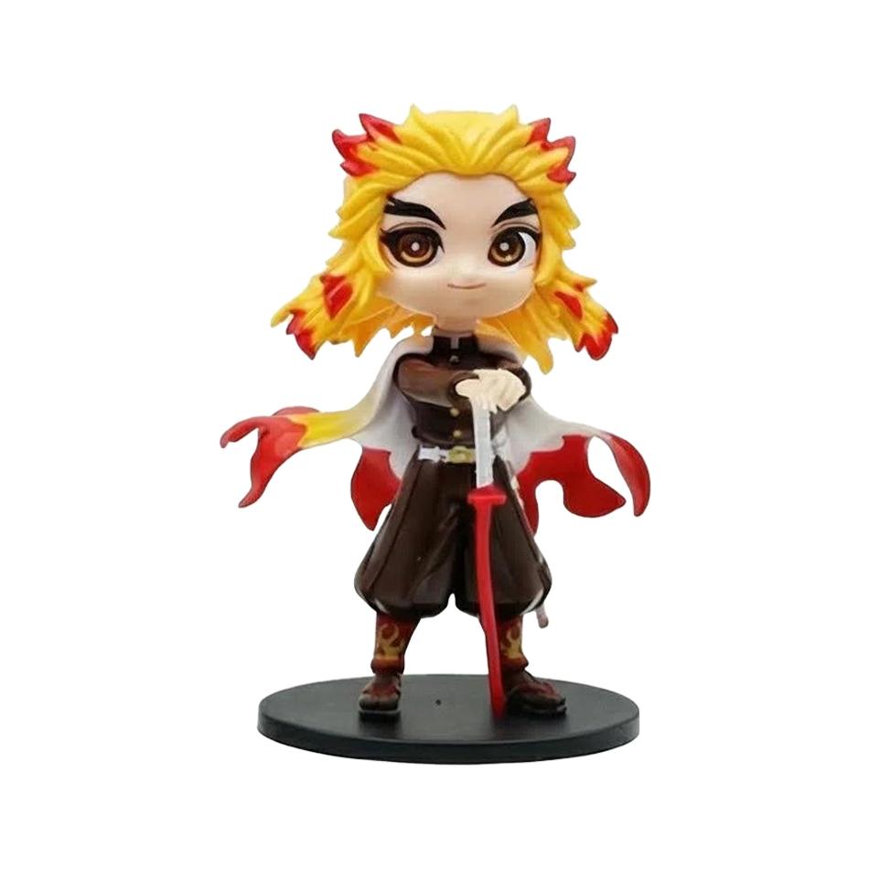 Demon Slayer Kimetsu No Yaiba Cute Kawaii Q Posket Figure Nezuko Tanjirou Zenitsu Shinobu Giyuu PVC Desktop Ornaments Model Toys