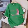 Beautiful Moonlight Printing TShirts Womens Summer Cotton Tops Comfortable ONeck Oversized Short Sleeve Casual Womans Clothes