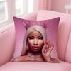 Nicki M-Minaj Singer Cushion Cover Comfortable Reversible Pillow Cover Ideal For Car Sofa Bedroom & Beyond