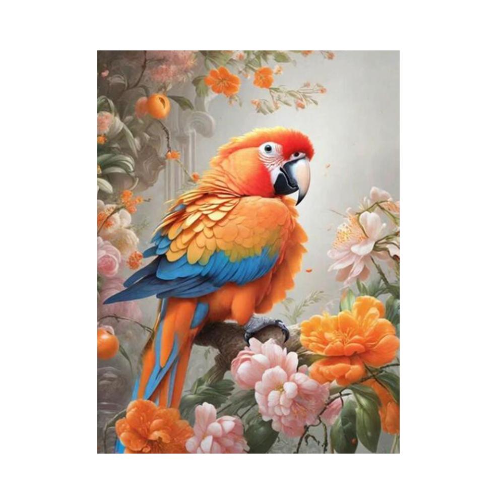 Papageien und Blumen Bild Vollbohrer 5D Diamant Malerei Mosaik Stickerei DIY Kreuzstich für Home Dekorationen J3617